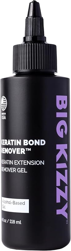Keratin Bond Remover - Gel Remover for Keratin Extensions (4oz) | Gentle, Damage-free Removal of K-Tip Keratin Fusion Hair Extensions