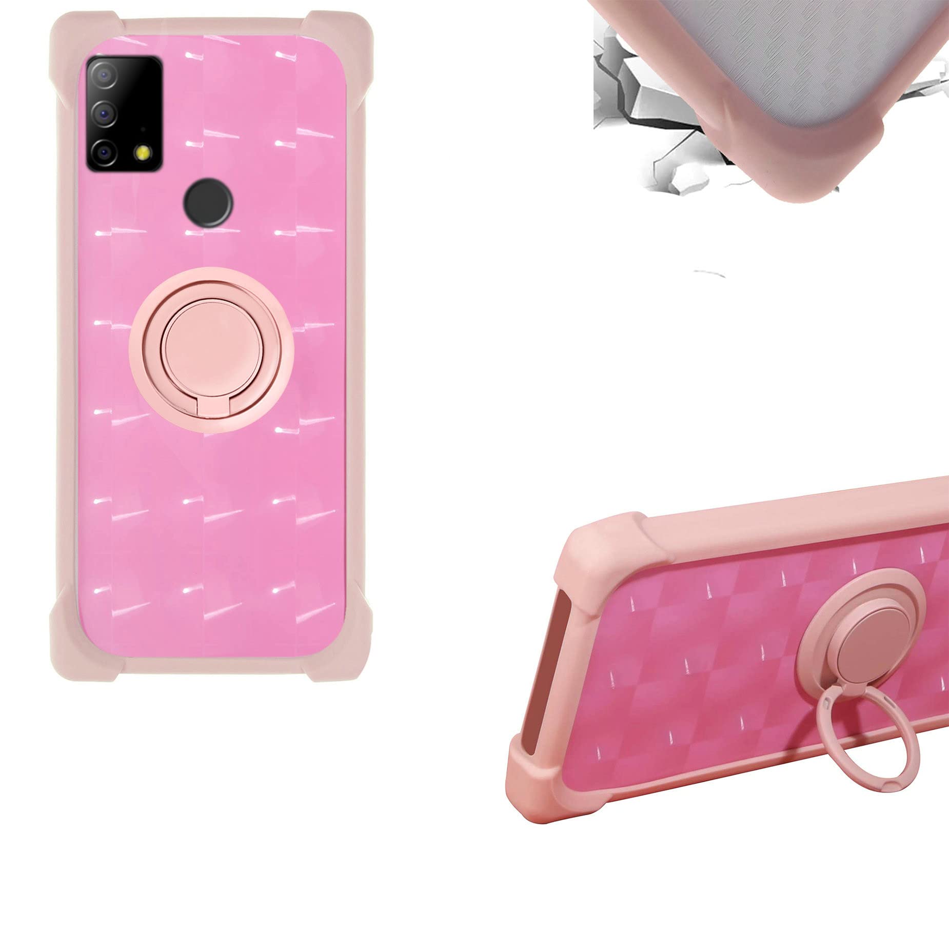 Cover per Vodafone PRO 4g Custodia Comaptibile con Vodafone PRO 4g Case Custodia [ con 9H HD Vetro Temperato] Cover Supporto PC + Silicone JSH-SHS