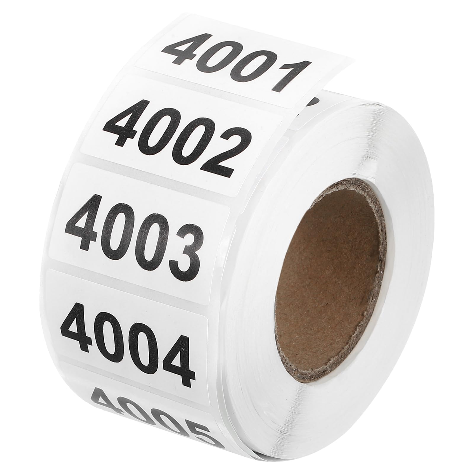 uxcell Consecutive Number Stickers, 4001-5000 Inventory Label Numbers Self Adhesive Waterproof Labels Tags for Storage Organizing Moving Box Labeling