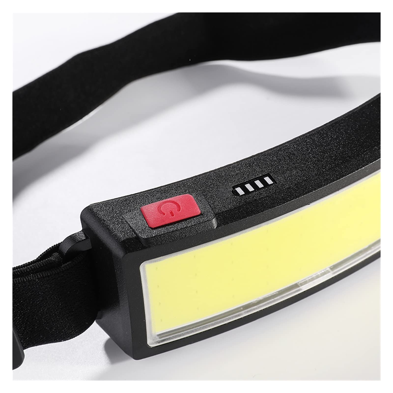 MyrRhe Linterna Frontal LED COB Recargable por USB: 3 Modos, Ideal para Senderismo y Acampada, Opciones de Colores Vibrantes