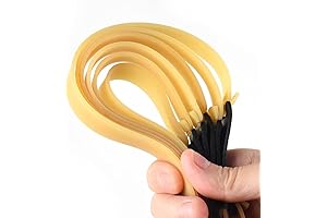 10 Pack Premium Slingshot Flat Rubber Bands for Hunting and Catapult