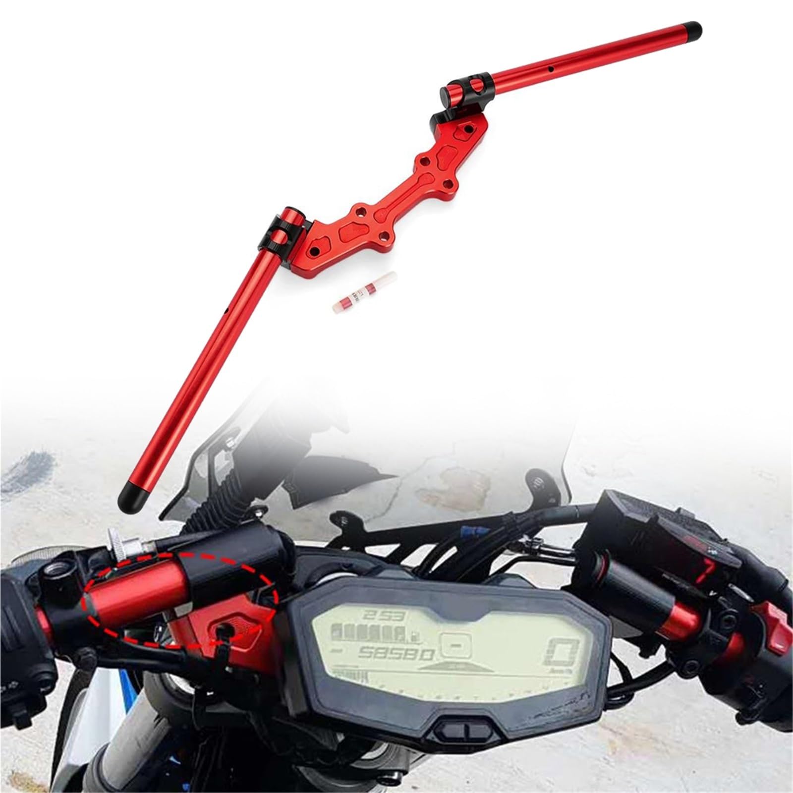 Adaptateur de guidon MT-07 réglable rehausse de guidon moto pour FZ07