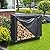 LooDro 4 FT Firewood Rack Cover, Outdoor Log Rack Cover, 600D Oxford Fabric Heavy Duty Waterproof Protection Cover, Log Holder Cover, Fire Wood Storage Cover(48" x 24" x 42")