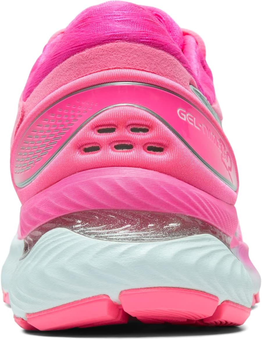 ASICS Women's Gel-Nimbus 22 Lite-Show Running Shoes 6 Hot Pink/Pure Silver