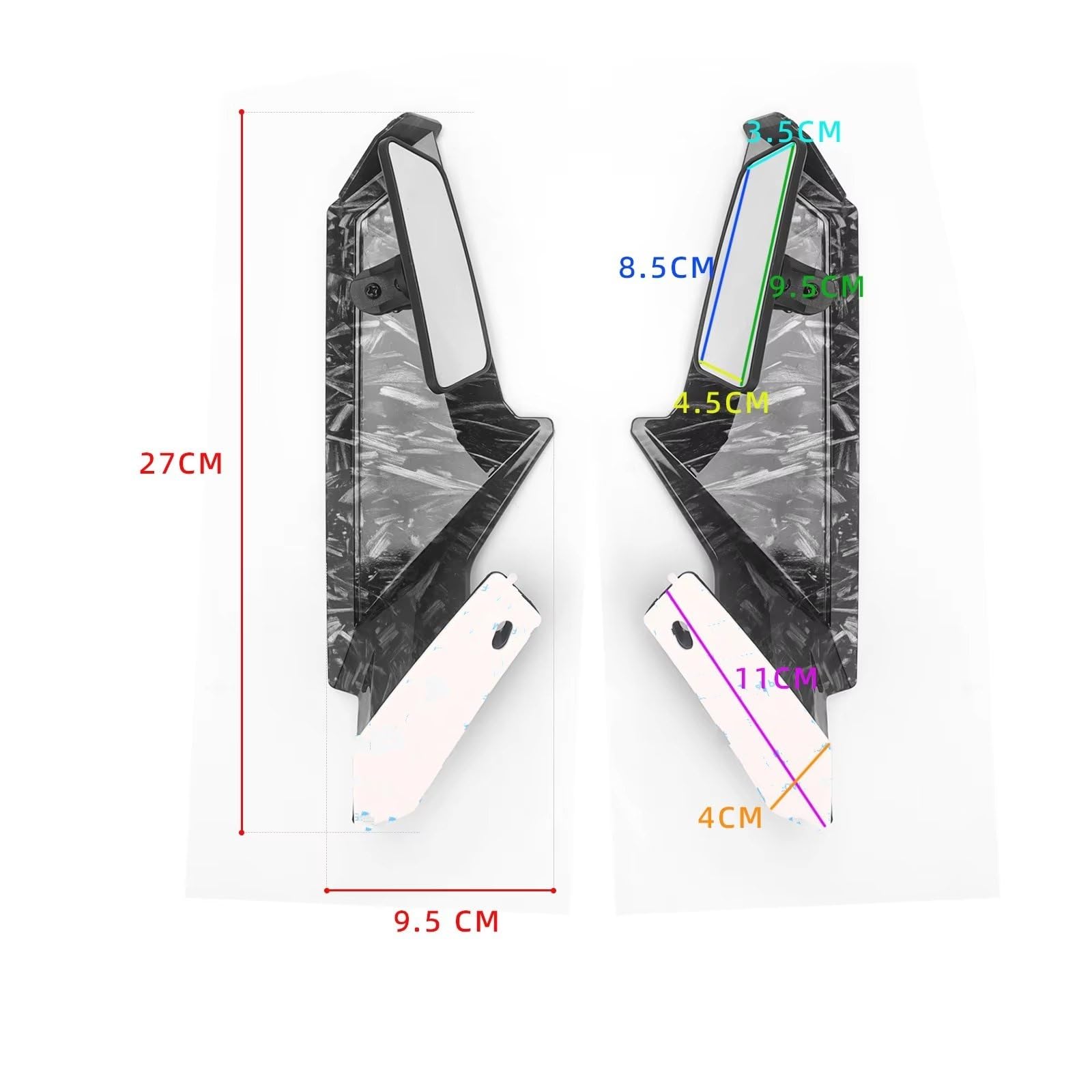 Amazon | エアロダイナミック・ウィングレット For CBR400R 2019 2020
