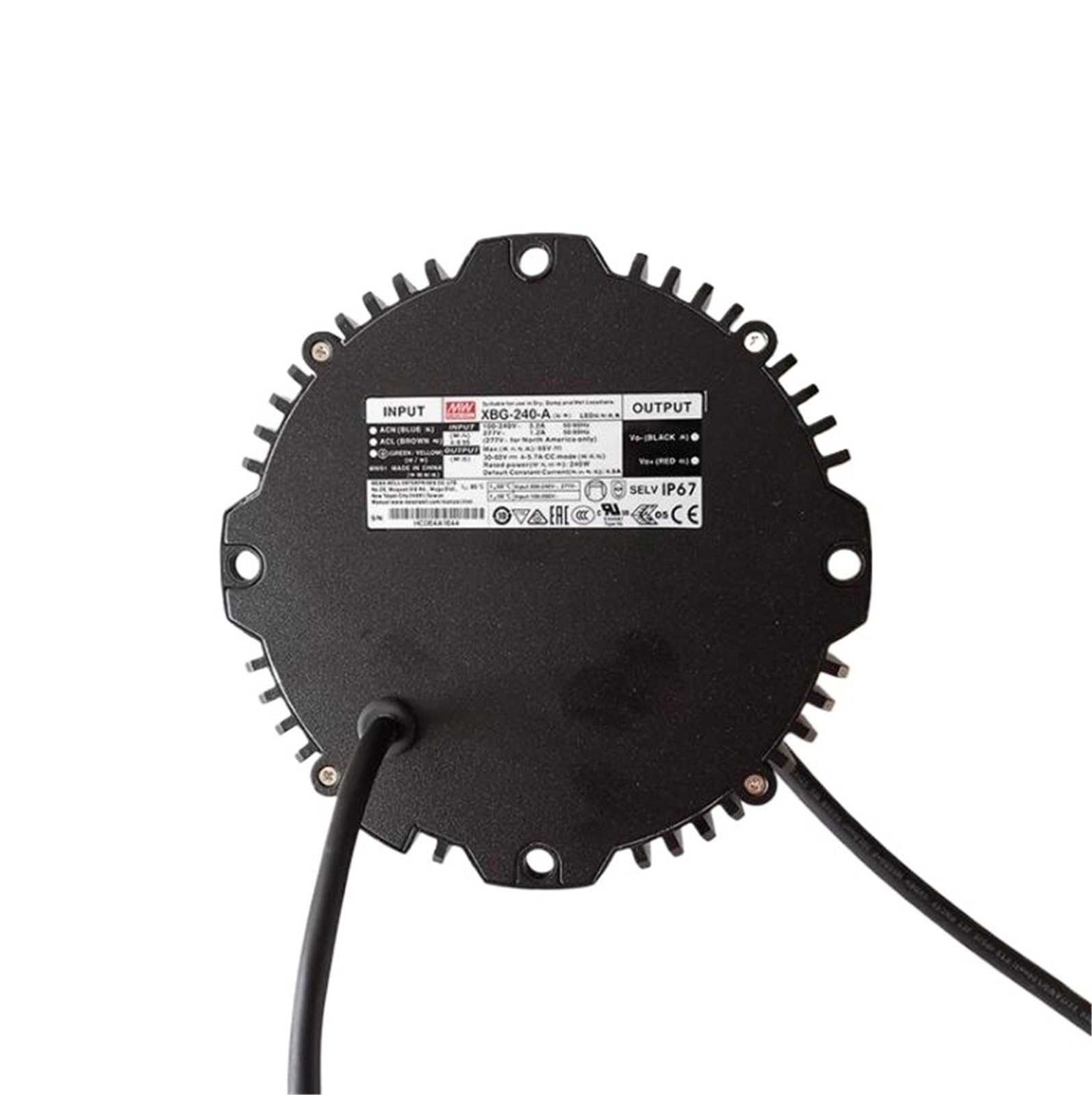 1PCS XBG-240 Serie DC27-56V IP67 240W Singola Uscita LED Luce Alimentazione, 3 in 1 Dimming Modalità di Potenza Costante Driver LED (XBG-240-A)