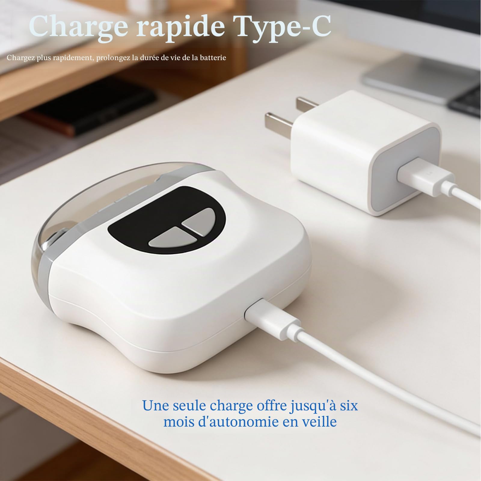 Coupe Ongle Electrique, 3 en 1 Lime a Ongle Electrique et Polisseuse, Coupe-ongles Automatique avec à Lumière LED, 3 Vitesses Pour Bébés, Adultes, Personnes Âgées, Weiß