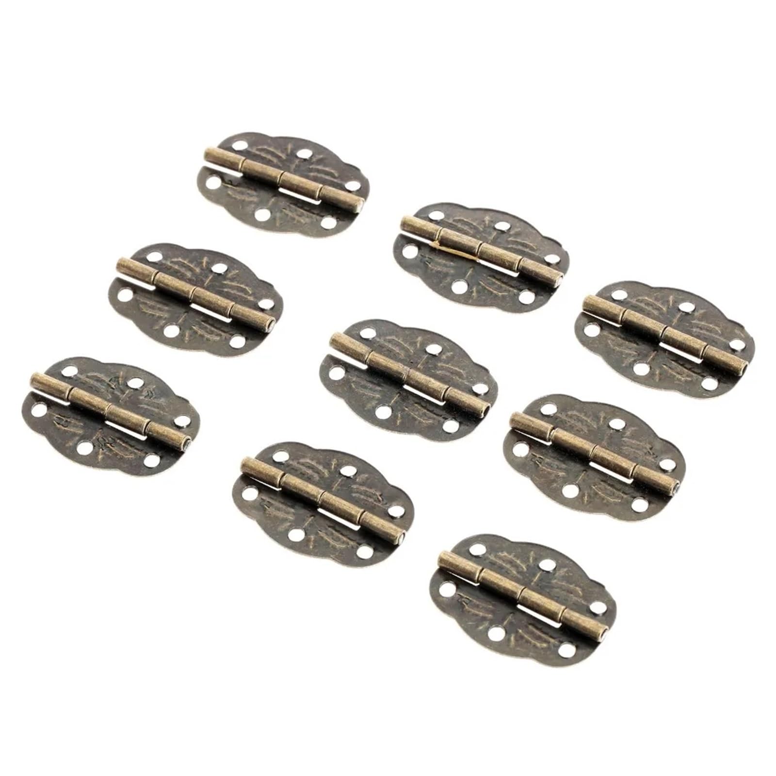 20 sztuk 30x22mm antyczne meble dekoracyjne zawiasy do drewnianego prezentowego pudełka z biżuterią Decor okucia sprzęt meblowy ze śrubą