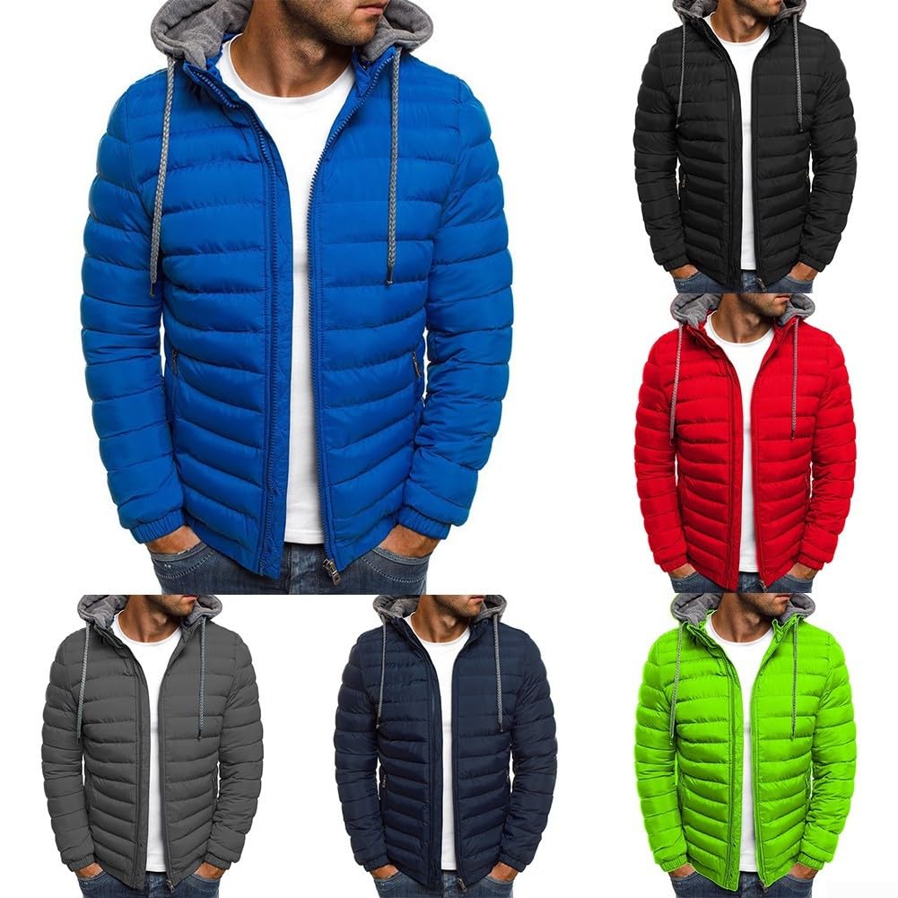 SPORTARC Doudoune matelassée épaisse avec capuche pour homme - Idéale pour l'hiver