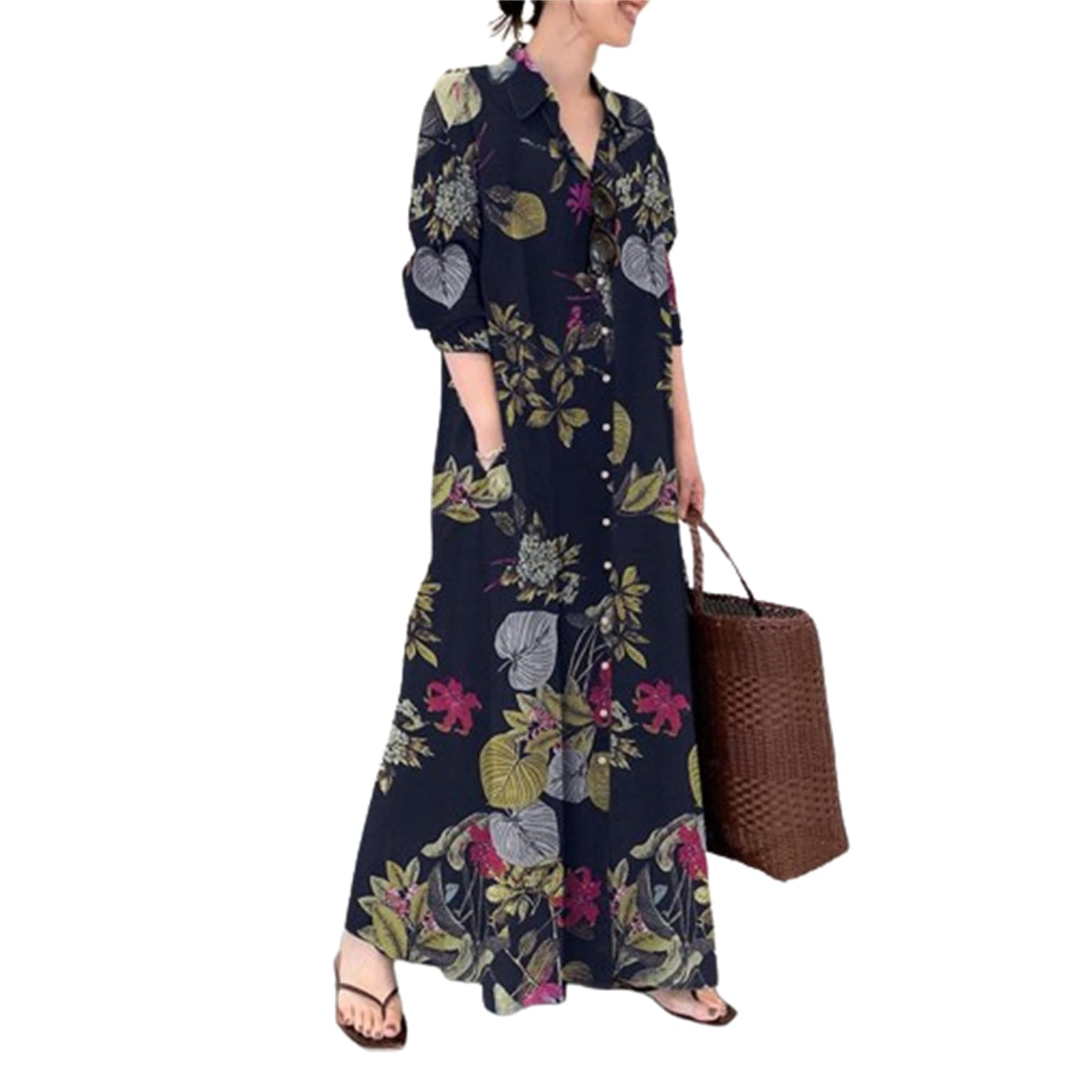 Amazon.co.jp: [kisetsumate] 綿麻ワンピース レディース 春 夏
