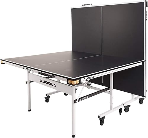 Miniatura 13 de JOOLA Rally TL - Mesa de ping pong profesional de MDF para interiores con abrazadera rápida y red de tenis de mesa y poste – 10 minutos de fácil