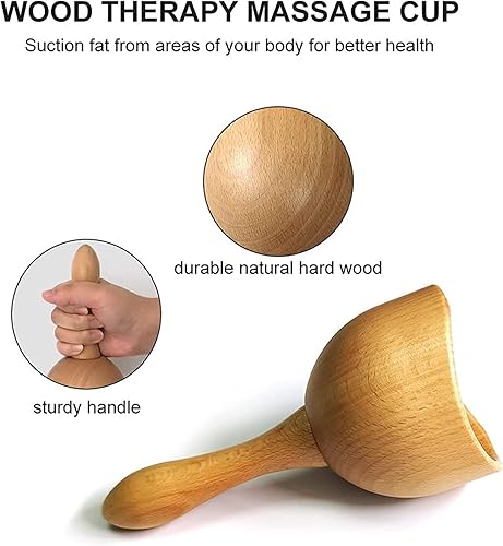 Miniatura 3 de Bipily Herramientas de masaje de terapia de madera Masaje que ahuecan la terapia establece herramientas de escultura de madera para el masaje
