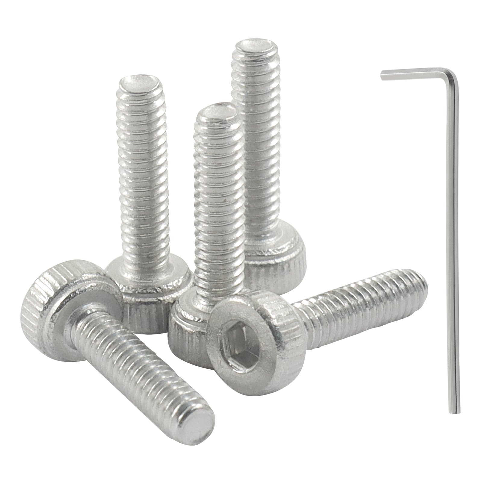 100PCS M2 x 8mm Hex Socket Head Cap Screws,0.4 mm Stainless Steel 304 Bolts Kit Thread Pitch