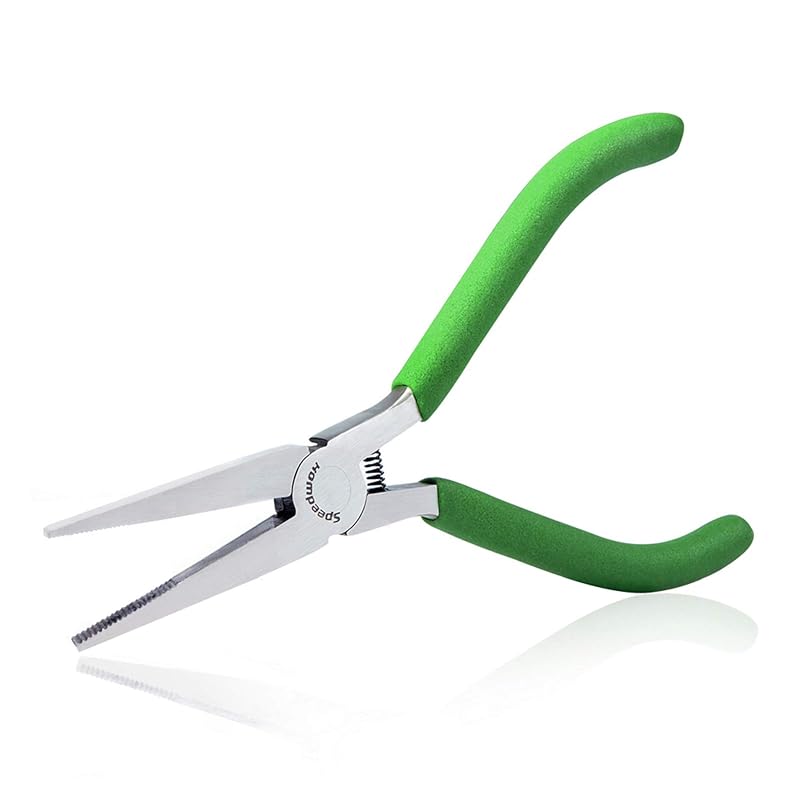 Alicate de Bico Chato Fino SPEEDWOX para Artesanato e Joalheria Verde Modelo DHMFN4.5-96