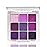 Yeweian Purple Glitter Matte Eyeshadow Palette, 9 Colors Shimmer High Pigmented Eyeshadow Powder, Dream Purple Eye Shadow Palette Makeup,Waterproof Blendable Colorful Eyeshadow Palette for Girl Women