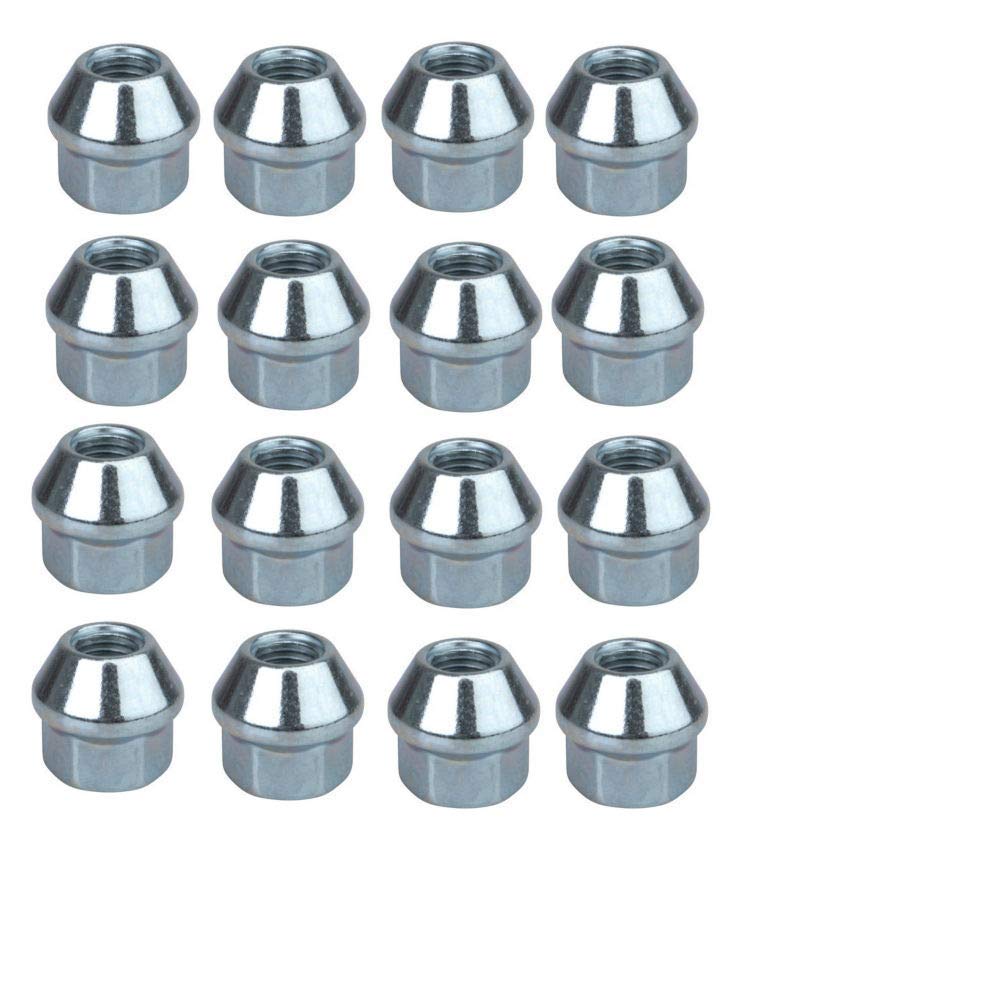OEM Style Tapered Chrome Lug Nut (16pk) 10mm x 1.25mm Thread Pitch Compatible with Yamaha Grizzly 660 4x4 2002-2008