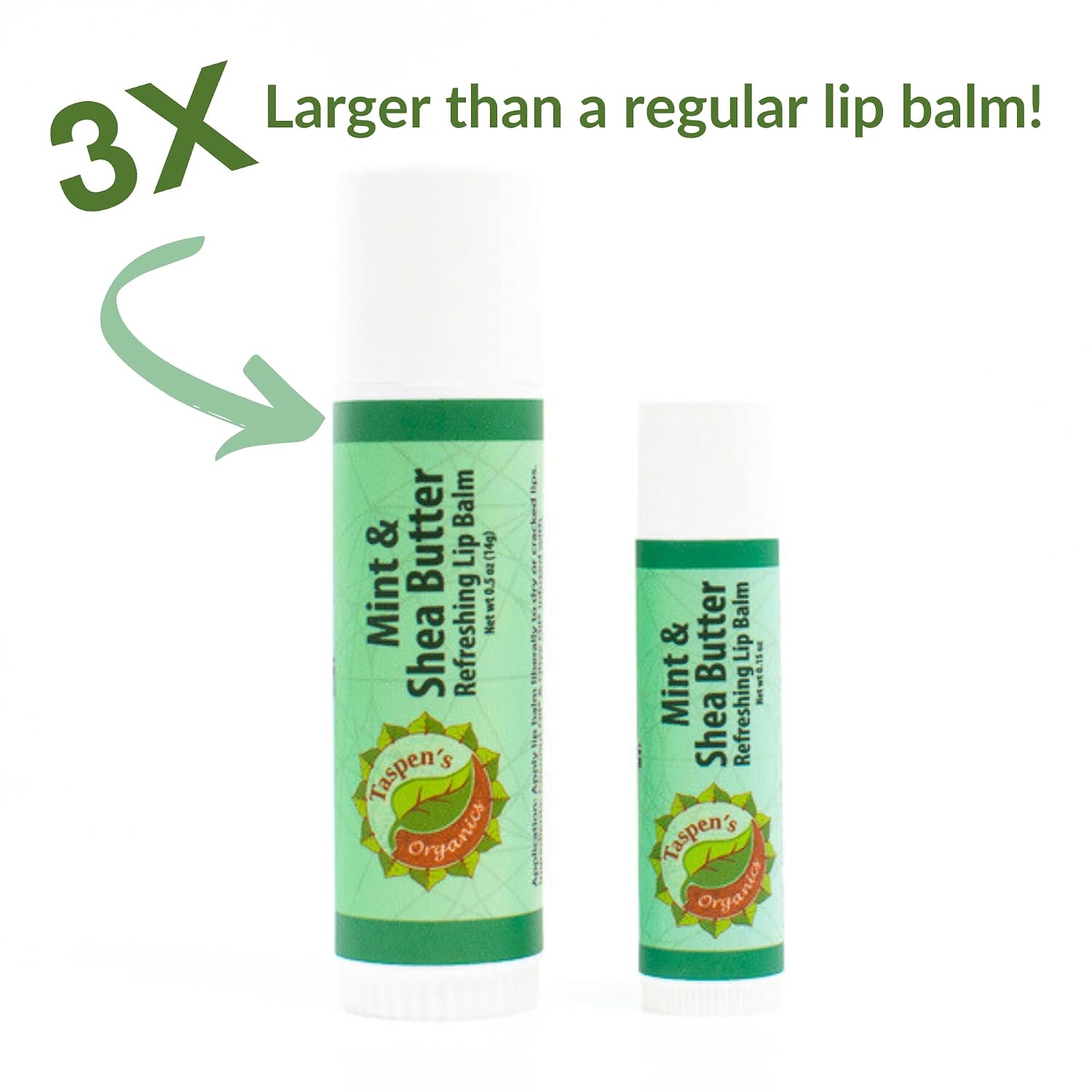 Intensive Hydration Lip Balm Set - All Natural Lip Balms & Moisturizers- Soothing Relief - Refreshing Flavors - Cruelty-Free (Mint) image 2