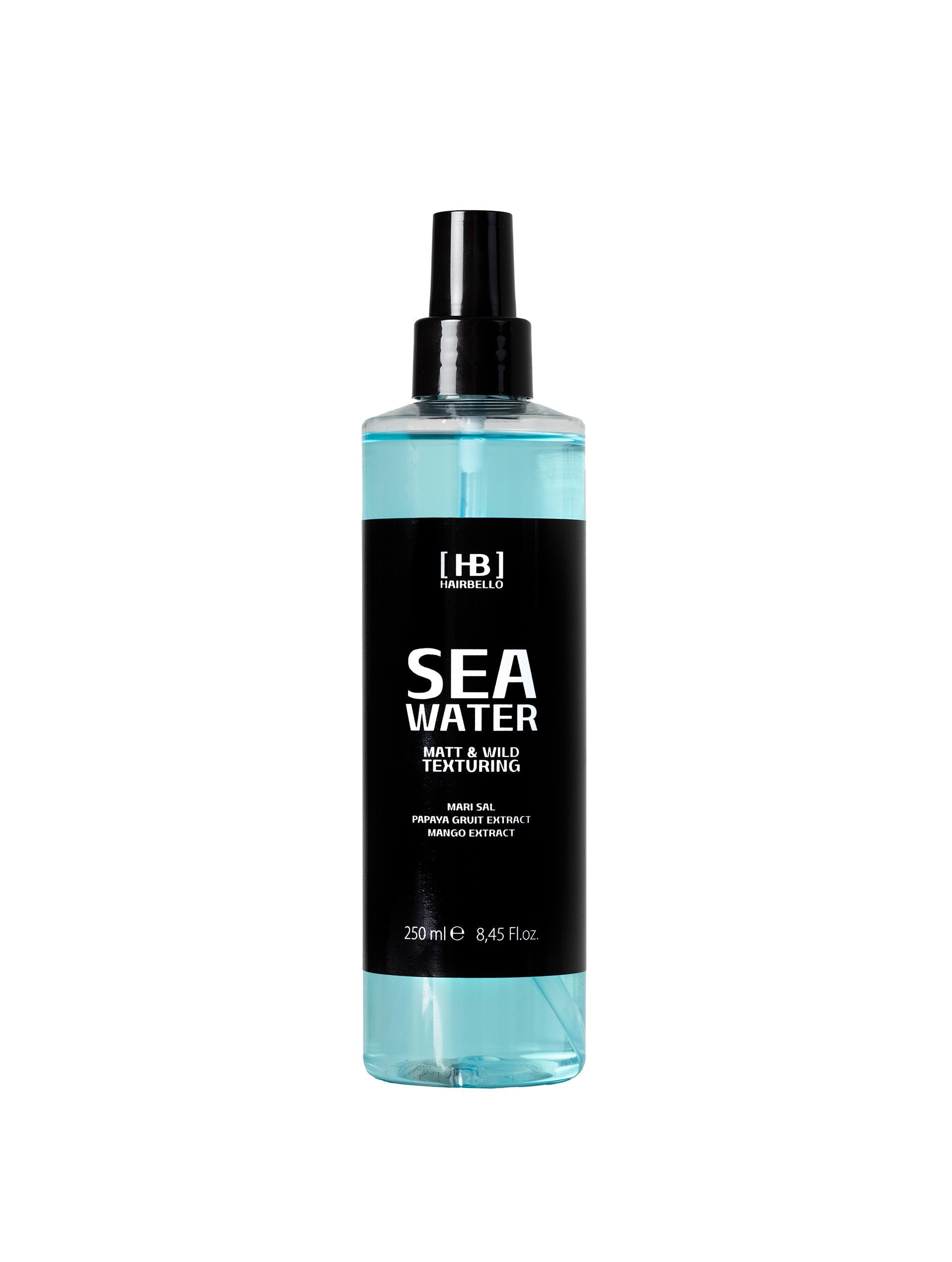 HAIRBELLO | ACQUA MARINA PER CAPELLI EFFETTO ONDULATO | Acqua profumata per capelli, texture ondulata e voluminosa,effetto spiaggia sui capelli lasciati asciugare al sole | MADE IN ITALY | 250ml