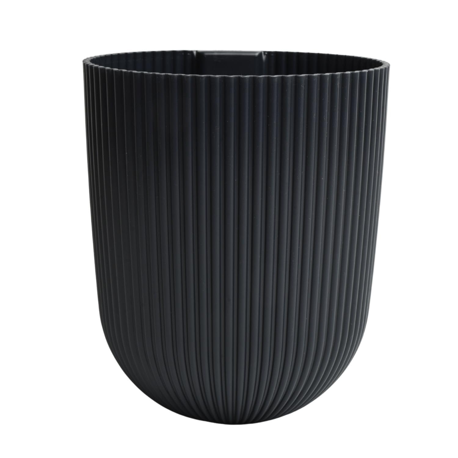 Prosperplast (Carbon) Wall Mounted Flower Pot Planter Plastic Hanging Basket Grooved Texture
