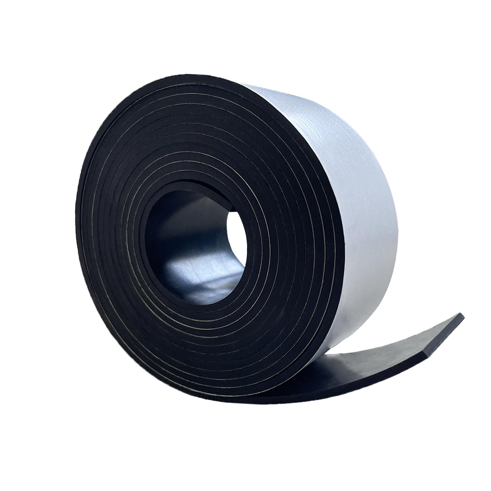 Adhesive Rubber Strips 1/8 (.125)" Thick X 2" Wide X 10'Long, Solid Rubber Strip with Adhesive for DIY Gaskets Crafts Pads Sealing Abrasion Supports