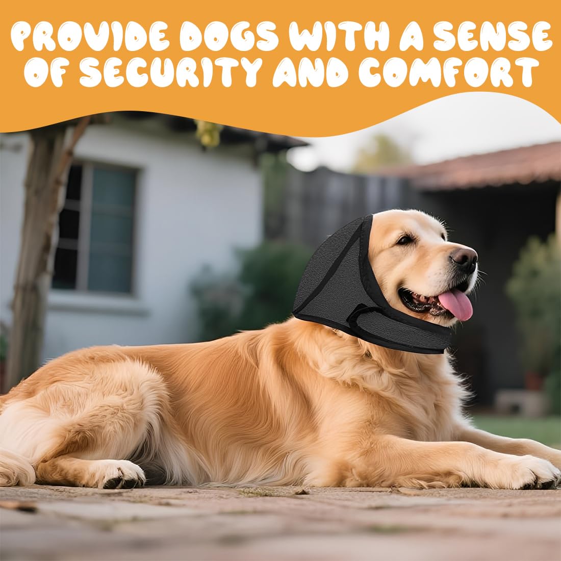 Paraorecchie Cocker Per Cani Impermeabili, Copriorecchie Cuffie Per Cani Antirumore, Protezione Regolabile Per Le Orecchie Per Animali Domestici, Protezione Dal Rumore Copri Orecchie Per Cane