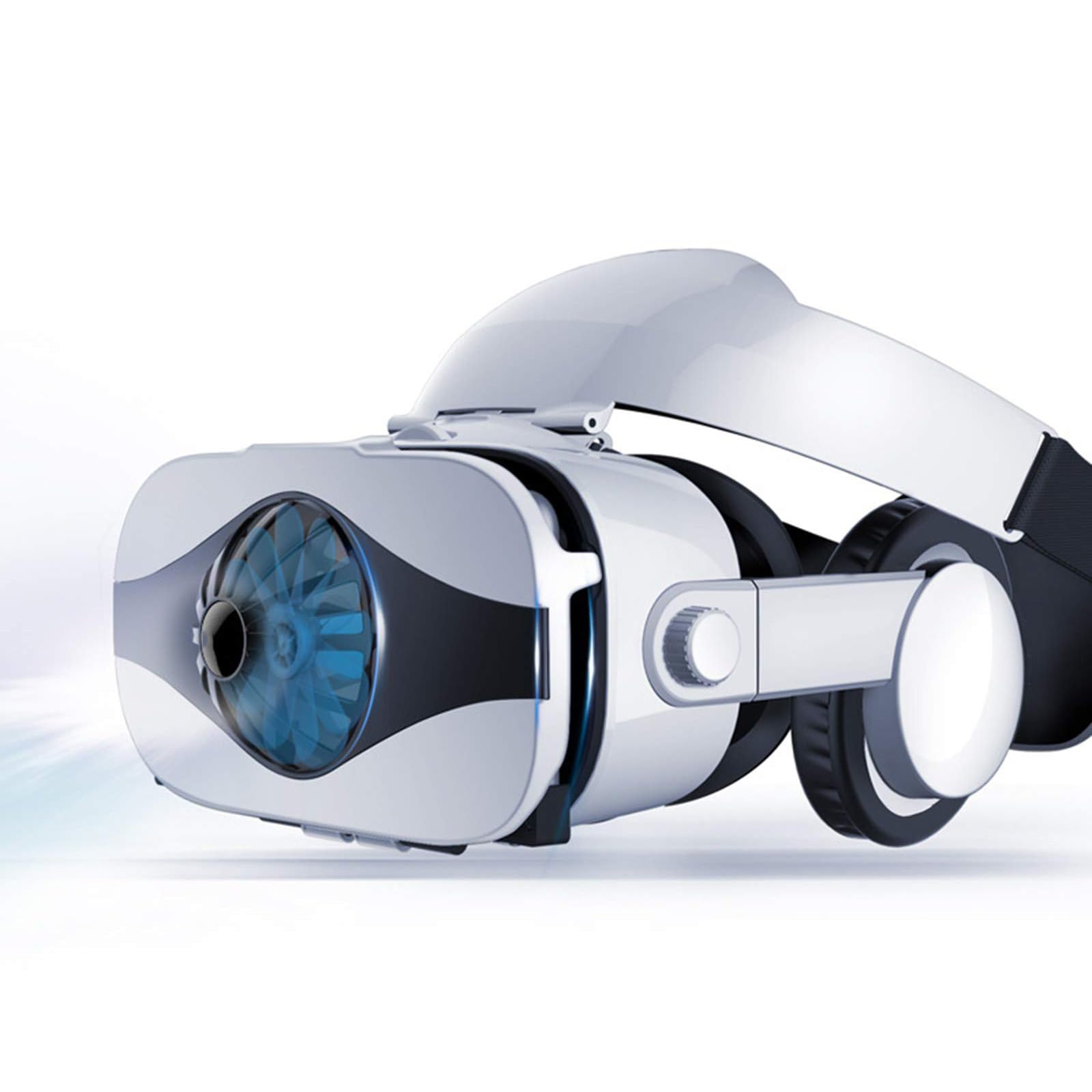 Gafas Realidad Virtual, Auriculares VR con Lentes HD con ProteccióN Anti-Luz Azul, Campo VisióN 112 Grados, Gafas VR 3D Universales para Pantallas Smartphone 4,0-6,33 Pulgadas,White
