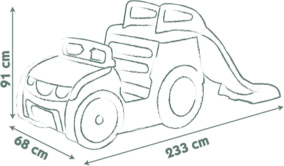 Smoby Life - Adventure Car - Multi-Activity Car - 3 activities - Driving position, Slide, Sandpit - Recycled material - From 18 months - Made in France
