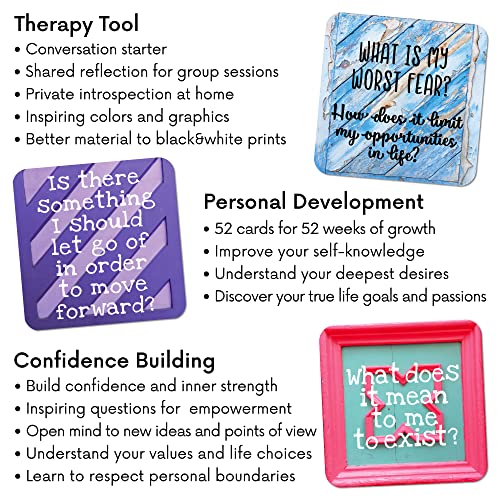 Sunny Present Empowering Questions Cards - 52 Cards For Mindfulness & Meditation, Writing, Or Any Other Process You Choose - The Original Deck #TOP2