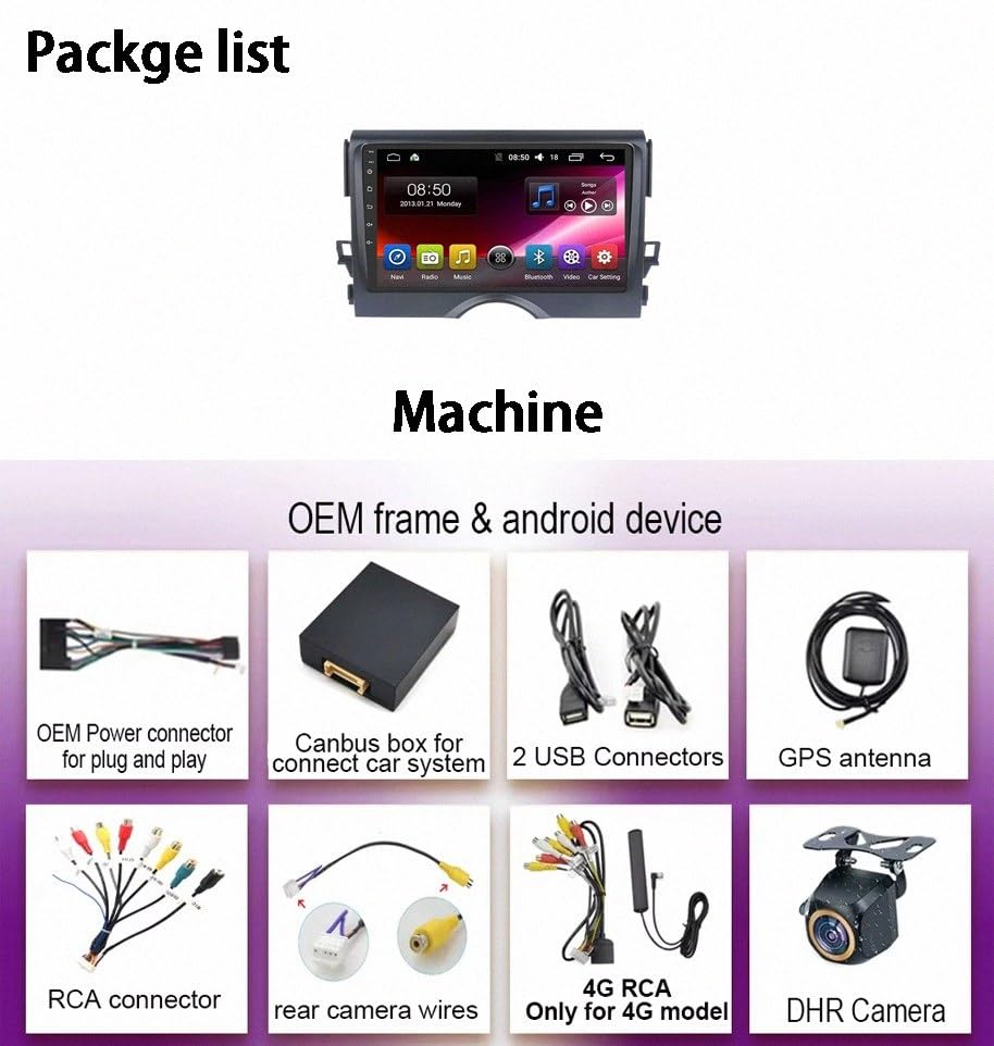 Estéreo para Toyota Reiz Mark X 2010-2015 con GPS y Android Auto 7