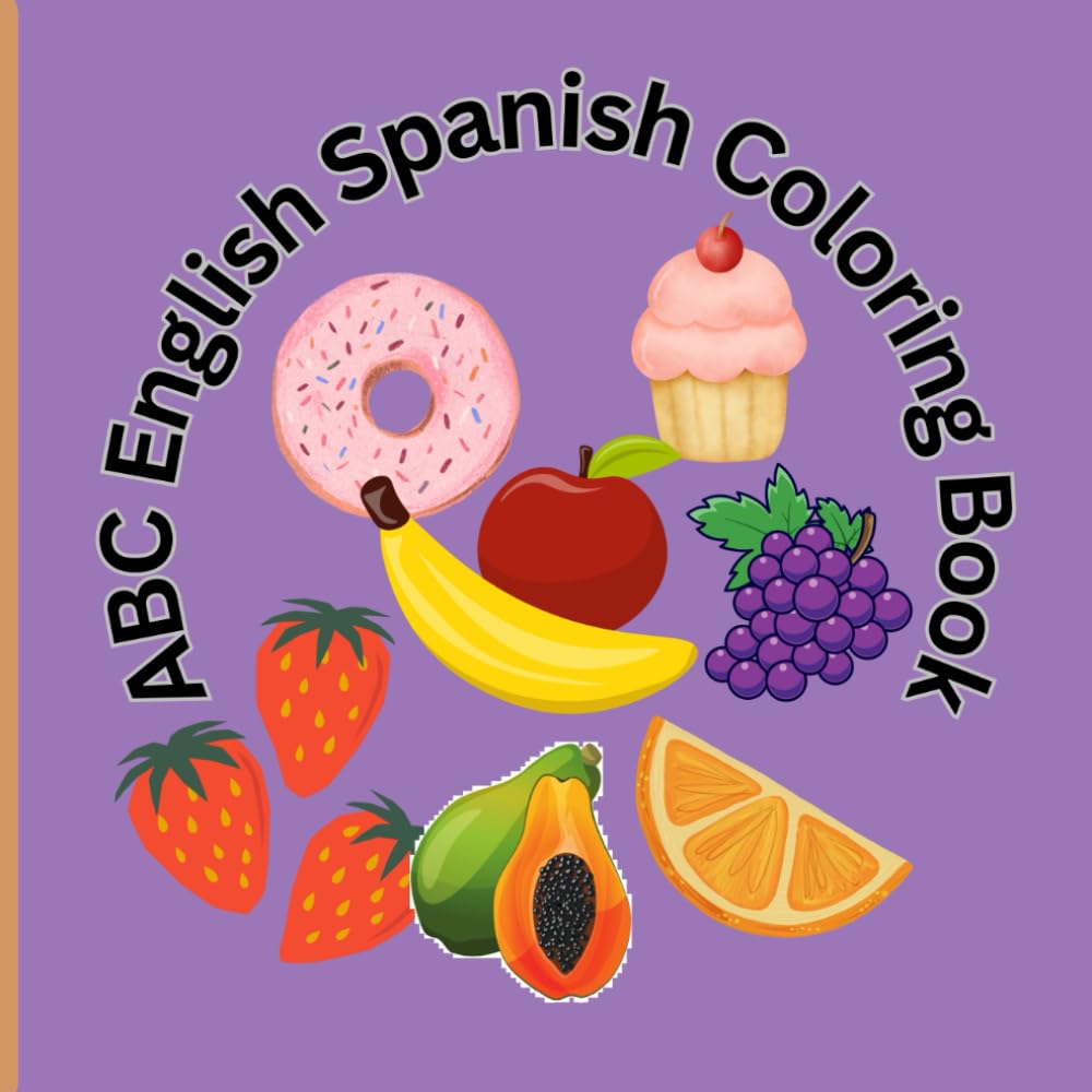 ABC English Spanish Coloring Book