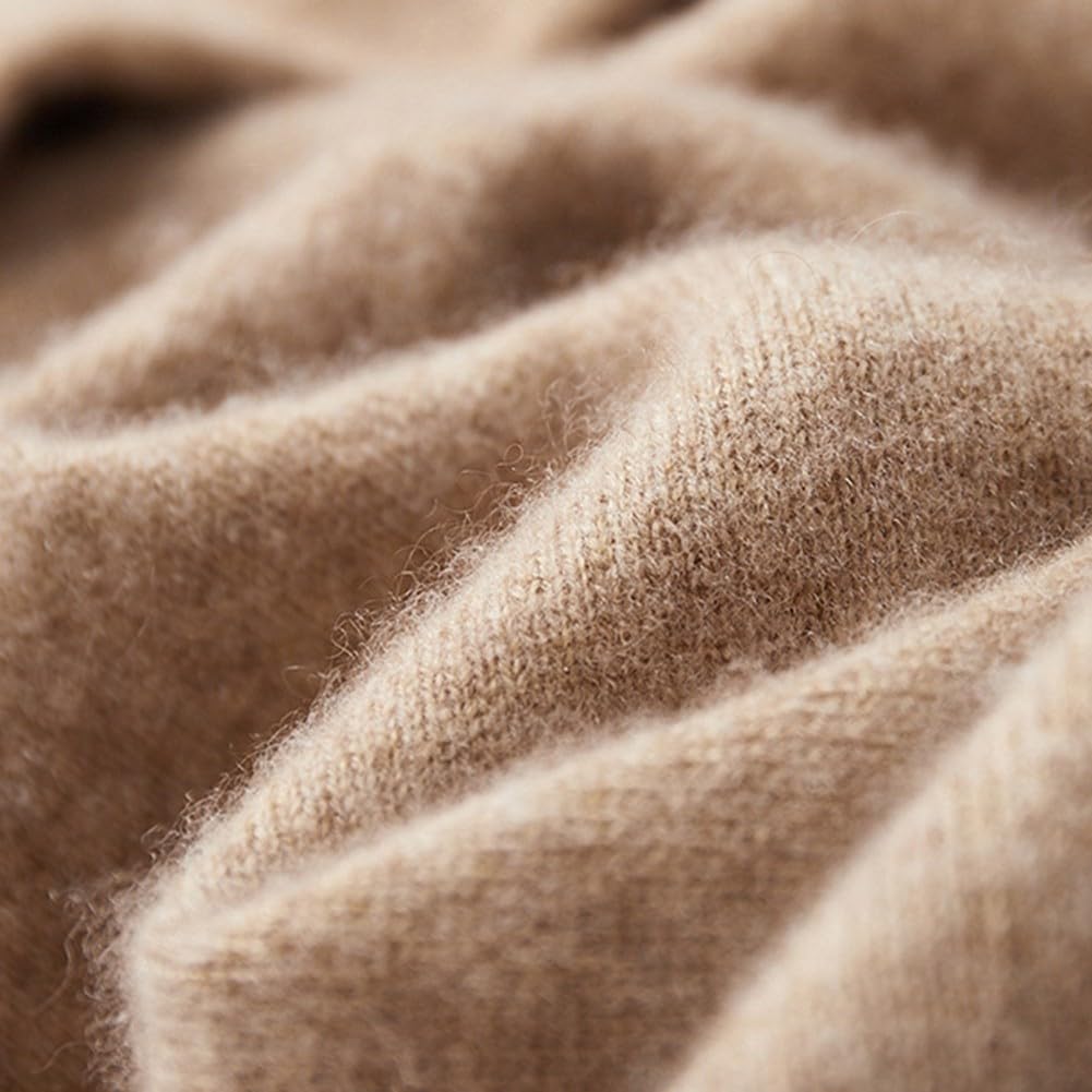Sudadera de lana pura de manga larga con capucha para hombre, longitud regular, informal, para otoño y primavera