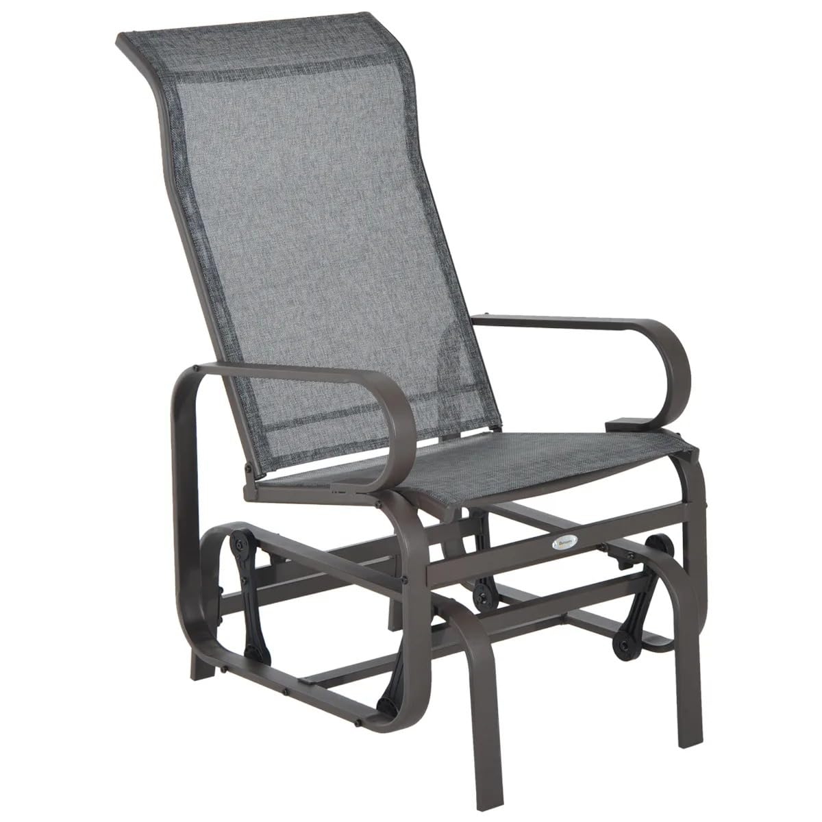 Chaise à bascule de jardin en maille respirante anti-transpiration