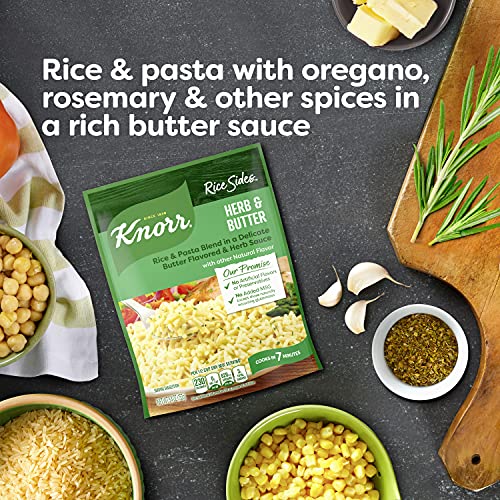 Image of Knorr Rice Sides For a Tasty Rice Side Dish Herb & Butter No Artificial Flavors, No Preservatives, No Added MSG 5.4 oz, Pack of 8