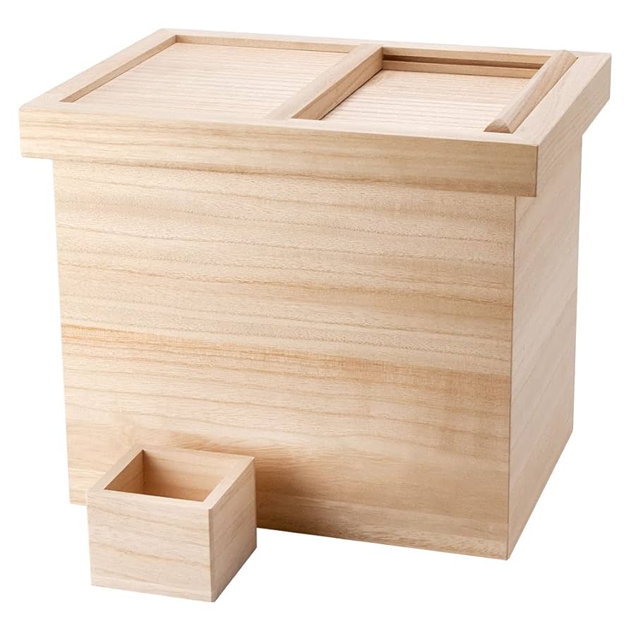 Amazon | 桐の米びつ5キロ入箱長の桐工芸品Komebitsu rice bin