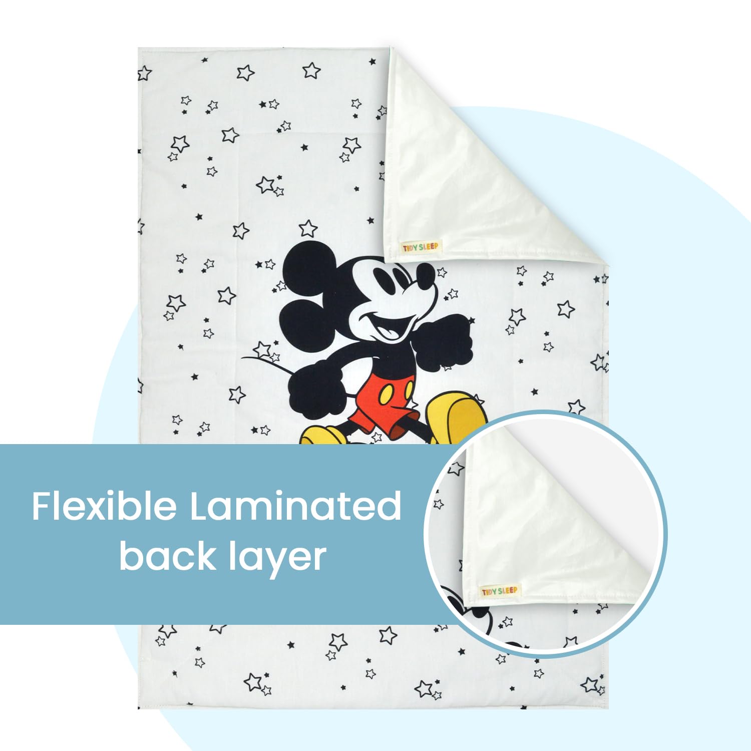 Tidy Sleep Baby Changing Mat – Waterproof, Foldable, Padded Diaper Changing Sheets for Newborns & Infants – Pack of 2, Little Finder (65 cm x 45 cm) - Image 3 thumbnail