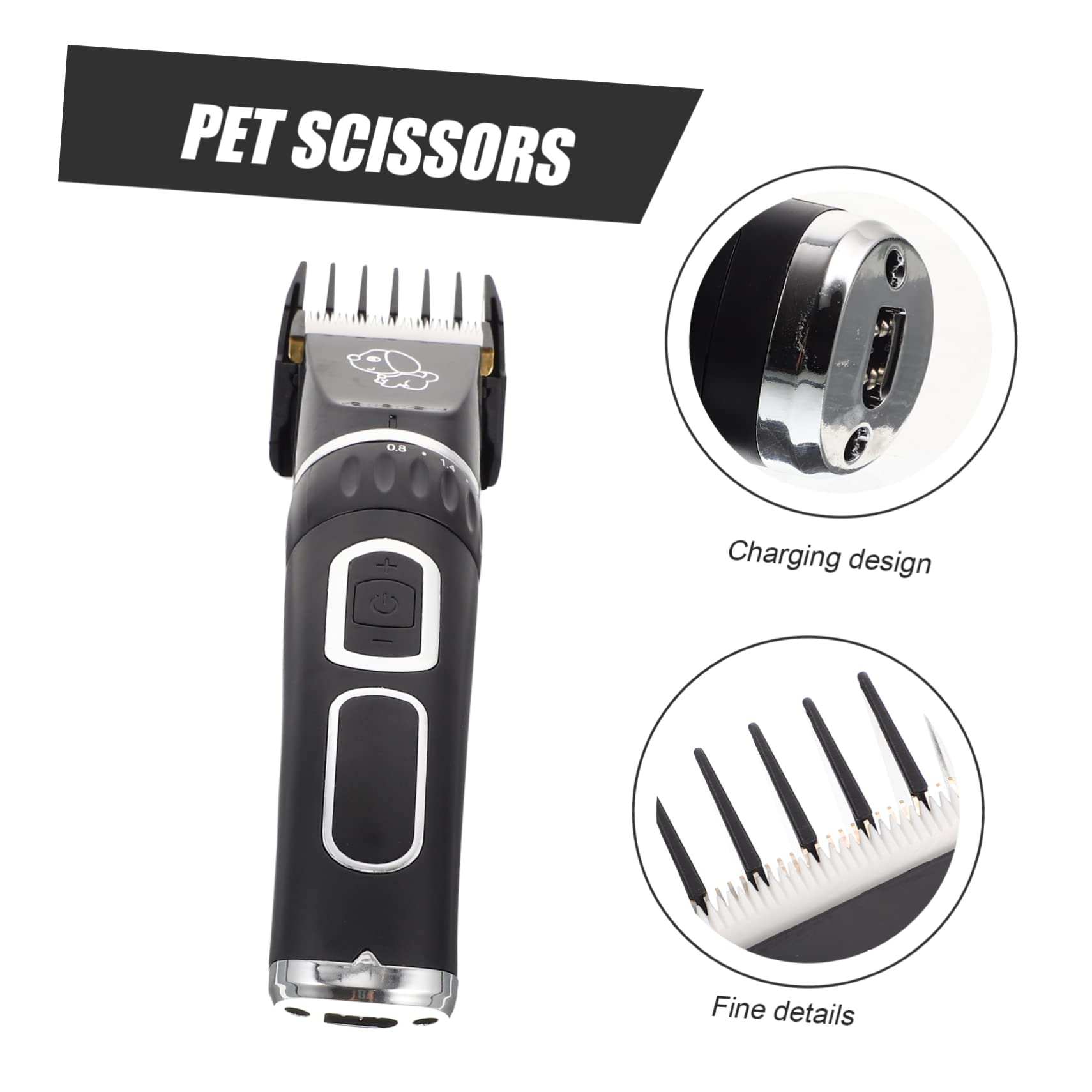 Sosoport Professional Pet Hair Grooming Clippers Dog Cat Hair Trimmer Kit Easy to Use