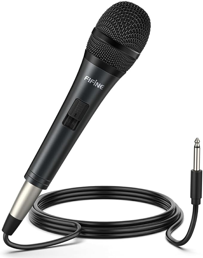 Fifine Karaoke Microphone, Dynamic Vocal Microphone for Speaker