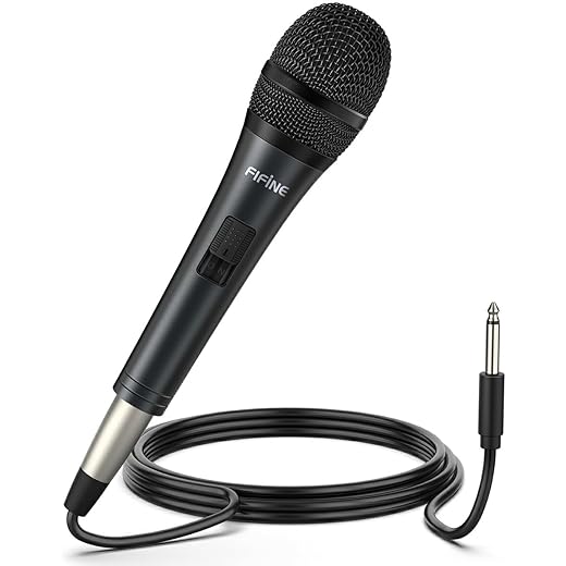 FIFINE Karaoke Microphone Wired Handheld K6