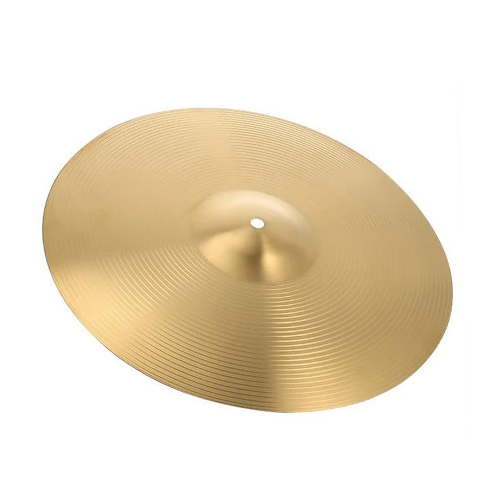 Talerz Aluminiowy Mosiężny Talerz Do Instrumentów Perkusyjnych Mocna Metalowa Konstrukcja Poprawia Jakość Dźwięku Pasuje Do Wszystkich Bębnów