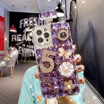 Amazon.co.jp: 高級ダイヤモンドラインストーン香水ボトルケース