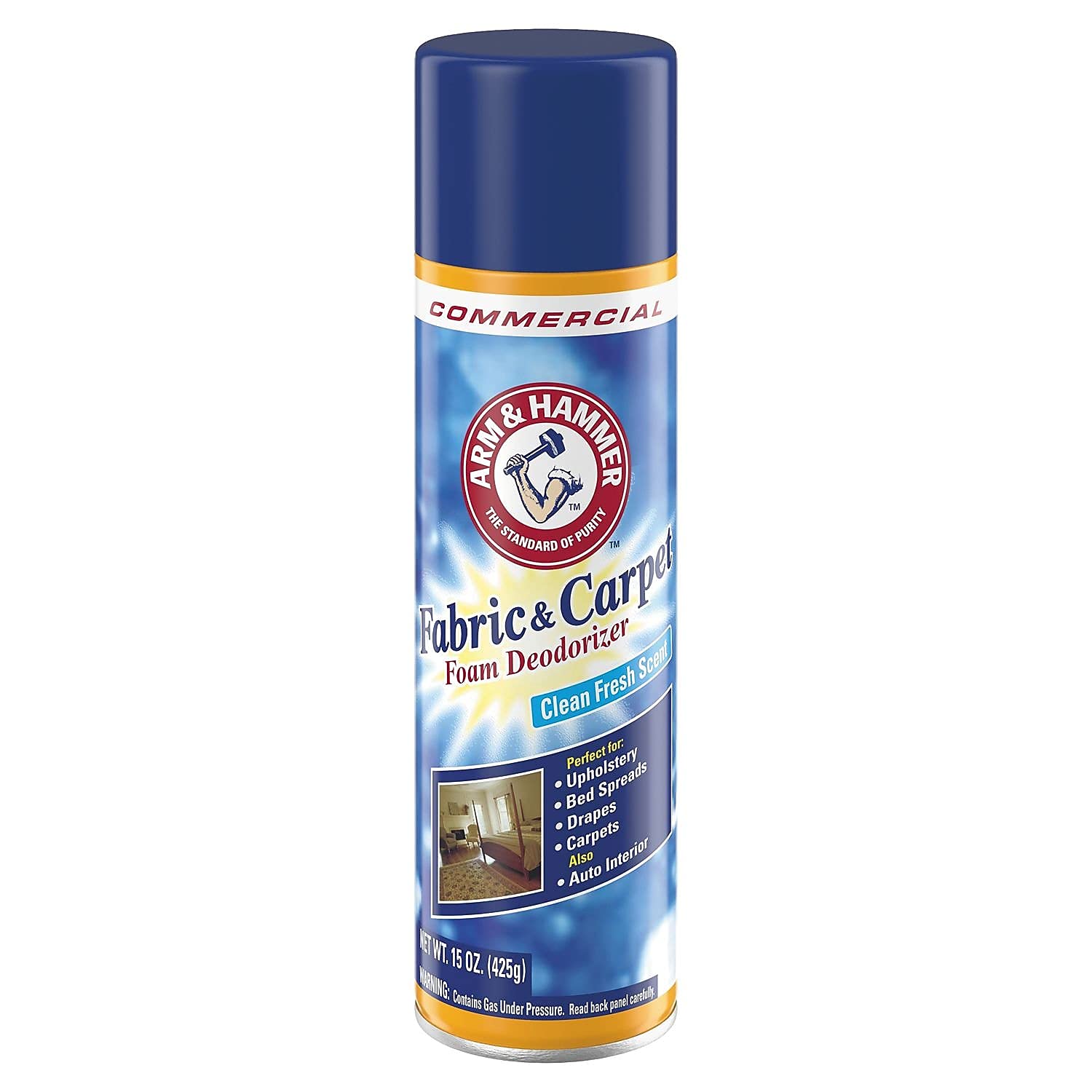 Arm & Hammer 3320000514EA Fabric and Carpet Foam Deodorizer Fresh Scent 15 oz Aerosol