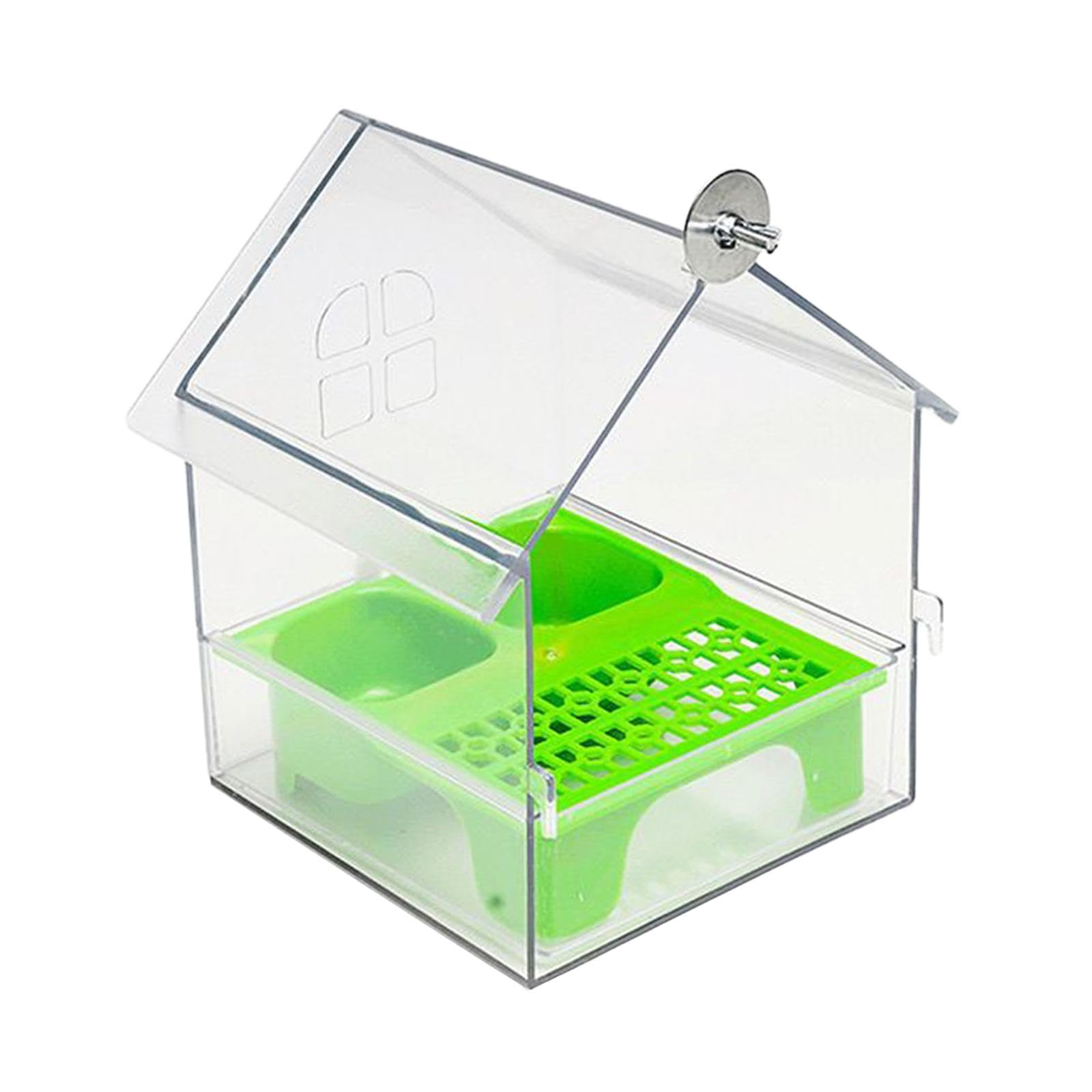VELURA Bird Feeder Bath for Lovebird Finches Parakeets - Image 1