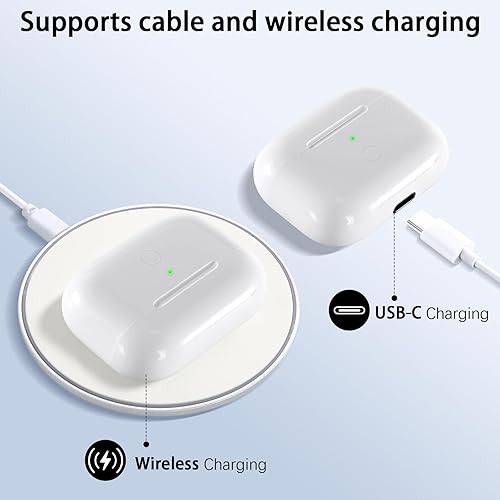 Miniatura 3 de Compatible con AirPod Pro de 1 y 2 generación de repuesto con carga USB-C, funda de cargador inalámbrica Air Pod Pro 1 2 con botón de sincronización