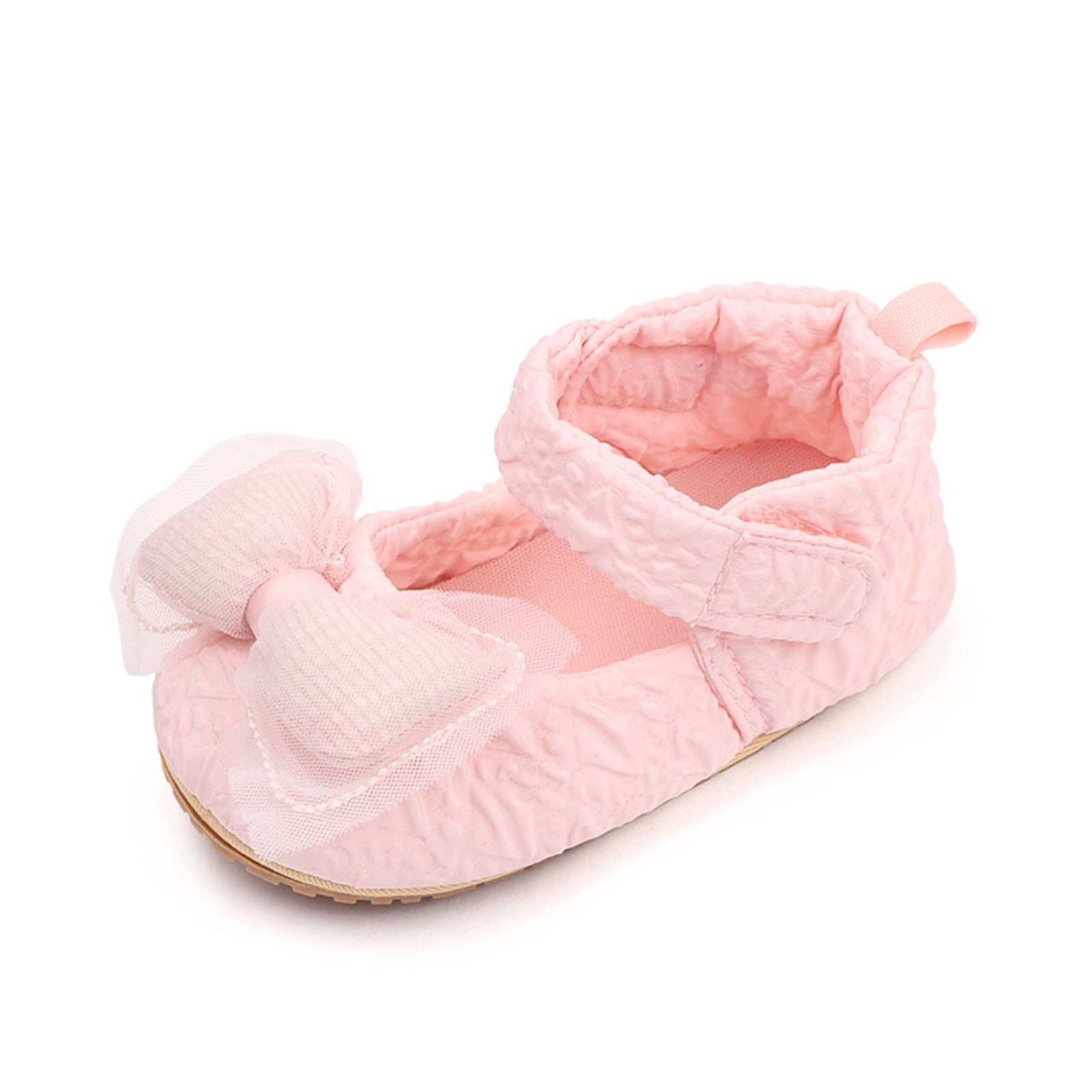 Infant Baby Newborn Sneakers Girls Cute Bow Cartoon Shoes Walking Shoes Flat Shoes Dress Shoes 11 Toddler Shoes Girls (Red, 5.5 Infant)