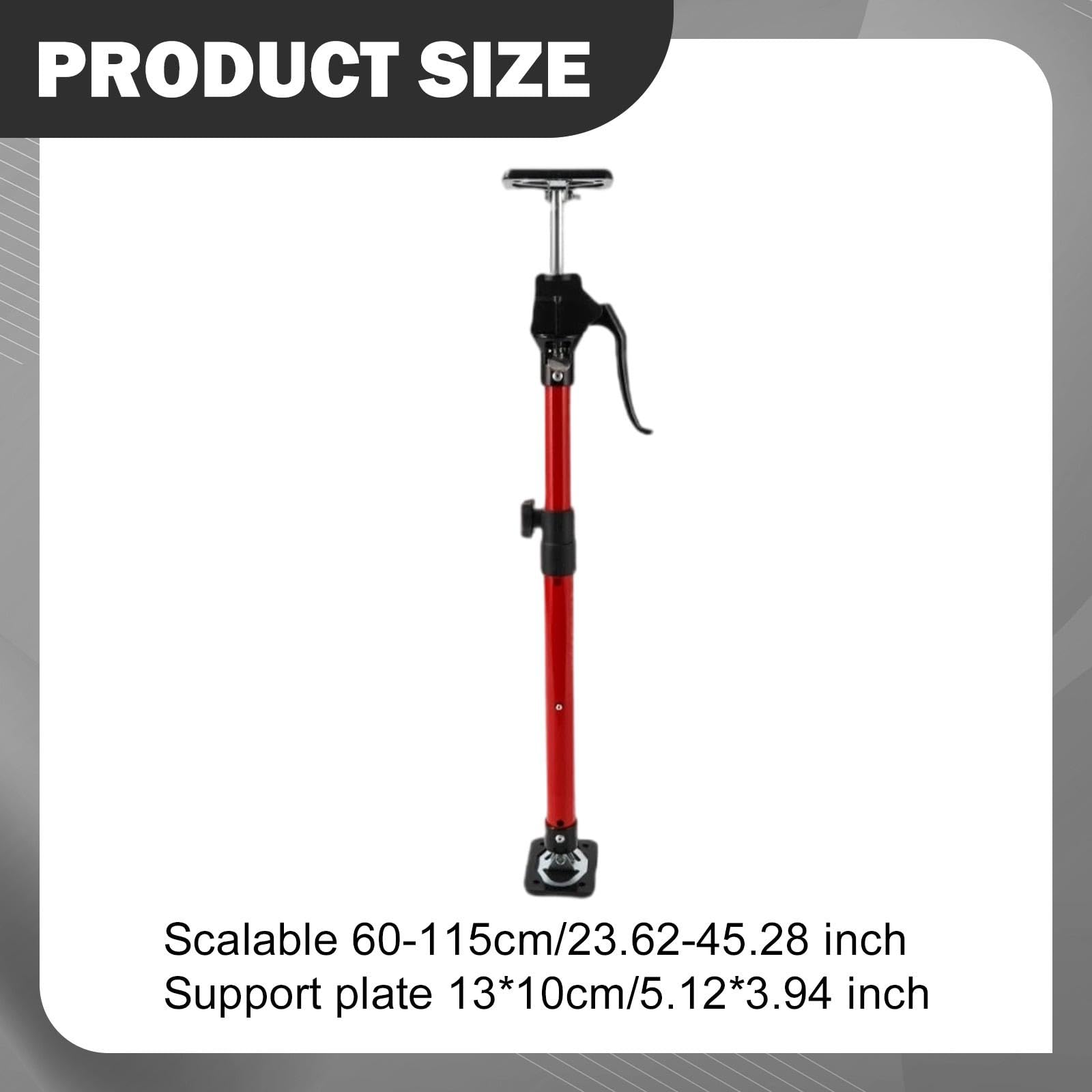Schrankheber – Robuste, Langlebige Und Vielseitige Konstruktion mit Ausziehbarer, Verstellbarer Stützstange Zum Anheben von Trockenbauwänden, 60 Cm bis 115 Cm