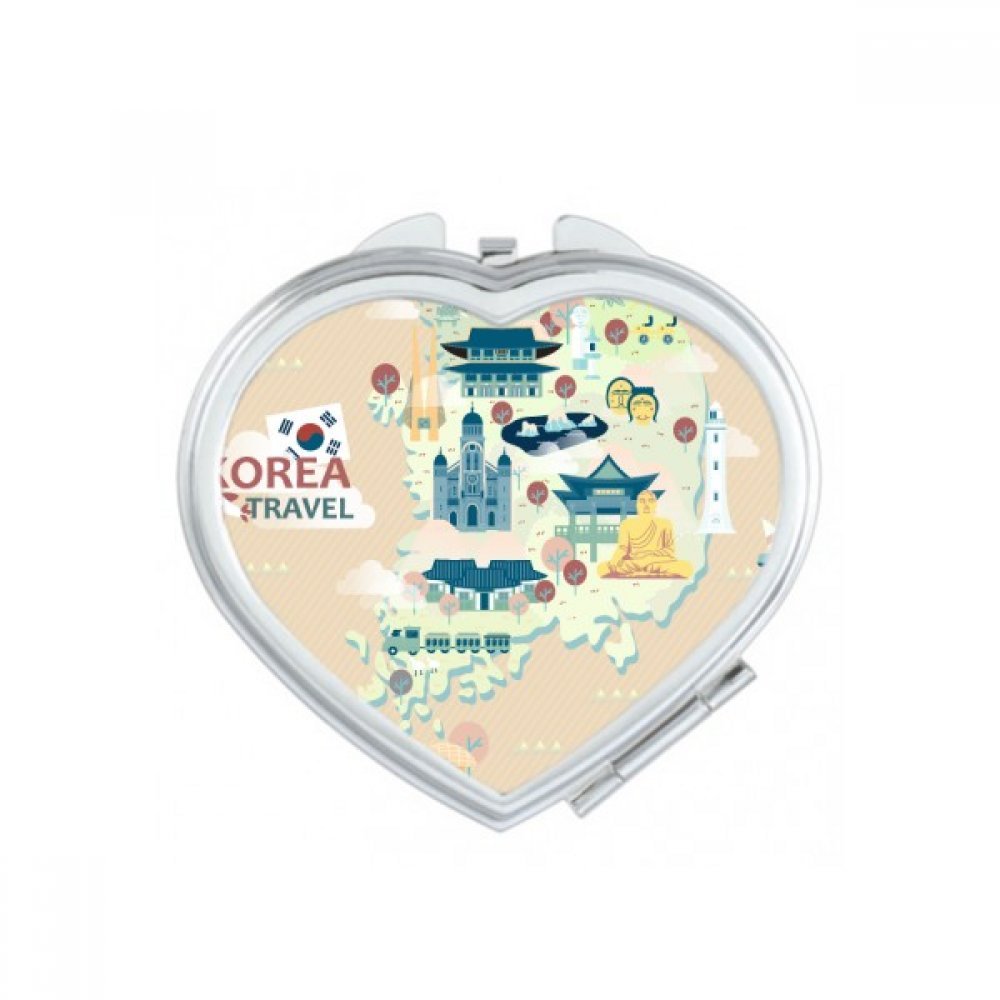 Miroir de poche Gwacheon petit format pour sac à main