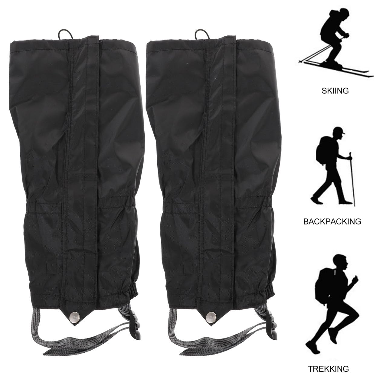 Sosoport 6stücke wasserdichte Gamaschen Für Outdoor-aktivitäten Verstellbar Leicht Und rutschfest Für Schneewandern Und Trekking Universelle Passform