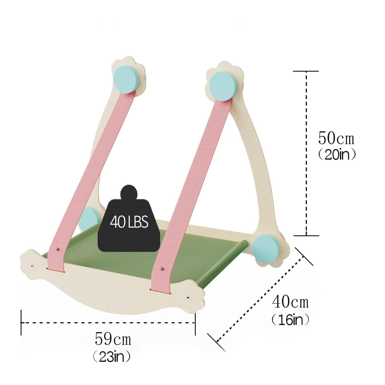 Percha para Ventana De Gato, Ventosas para Asiento De Ventana, Hamaca para Gato Que Ahorra Espacio, Asiento De Descanso para Mascotas, Estantes De Seguridad para Gatos, Hamaca para Gatos