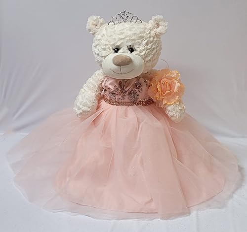20 pulgadas Quince Anos Quinceanera Last Doll Teddy Bear con vestido (pieza de centro) ~ B16631-29