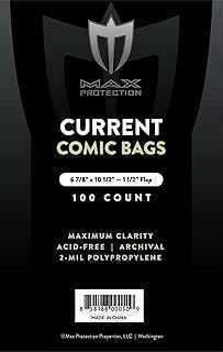 Max Pro Comic Bags (Bag of 100) Current (Modern) Size